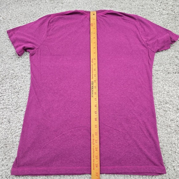 Gustin Shirt Mens Medium Purple‎ Short Sleeve Stretch Crew Pullover USA Made - Picture 5 of 6